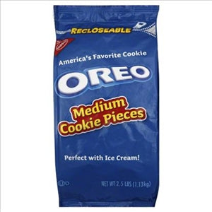 Oreo Kosher Medium Cookie Pieces-2.5 lb.-4/Case
