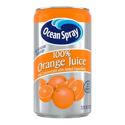 Ocean Spray 100% Orange Juice-7.2 fl oz.-24/Case