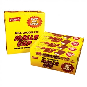 Mallo Cup Candy Milk Chocolate Giant Bar-3 oz.-24/Box-6/Case