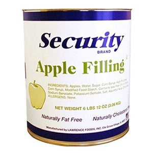 Security Fat Free Apple Filling Can-6.75 lb.-6/Case