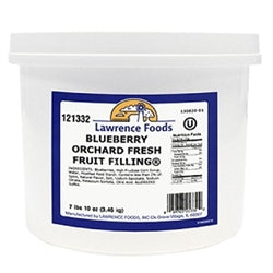Lawrence Foods Blueberry Orchard Fresh Fruit Filling-7.63 lb.-4/Case