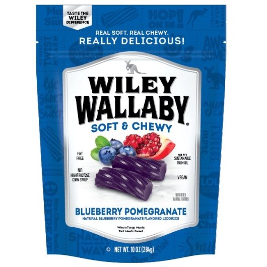 Wiley Wallaby Blueberry Pomegranate Liquorice-10 oz.-10/Case