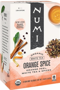 Numi Orange Spice White Tea-16 Count-6/Case