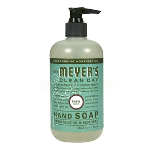 Mrs Meyers Clean Day Liquid Hand Soap Basil-12.5 fl oz.s-6/Case