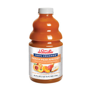 Dr. Smoothie 100% Crushed Peach Pear Apricot 46 oz. 6/ct.