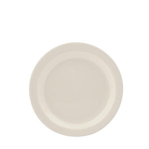 World Tableware Kingsmen White Narrow Rim Plate 6.5"- Cream White-36 Each-1/Case