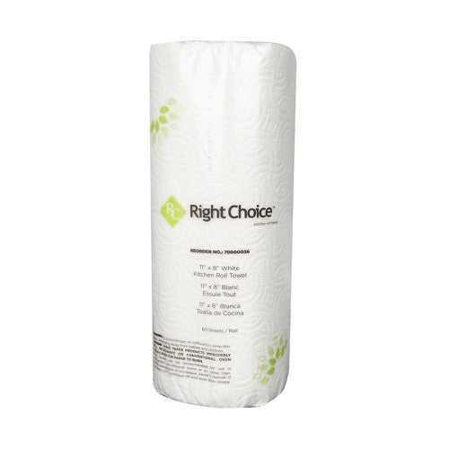 Right Choice™ Paper Krt Roll Towel, White, 11" X 8" 1/Case