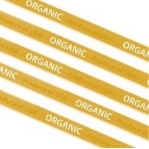 Organic Twist Tie Orange - 0.5" X 18" 10000/Box