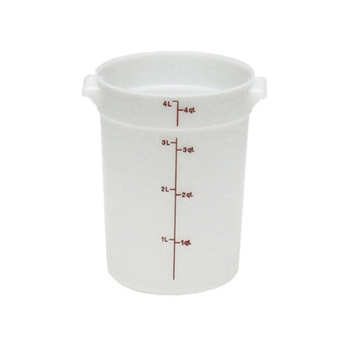 White Round Storage Container Without Graduations - 12 Qt. 6/Each