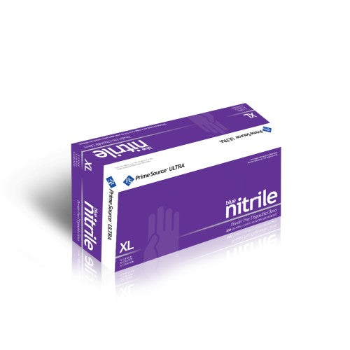 Prime Source Ultra Powder Free Blue Nitrile Glove X-Large 1000/Box