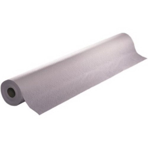 Prime Source Tablecover Embossed Linen 40X300 White 1/Roll