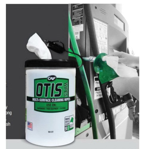 Otis Multi-Surface Wipes Cleaner 90 Count White - 10" X 12" 1/Pack