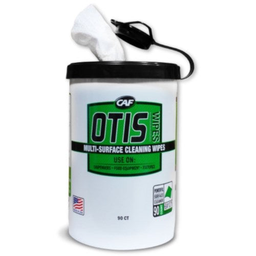 Otis Multi-Surface Wipes Cleaner 90 Count White - 10" X 12" 1/Pack