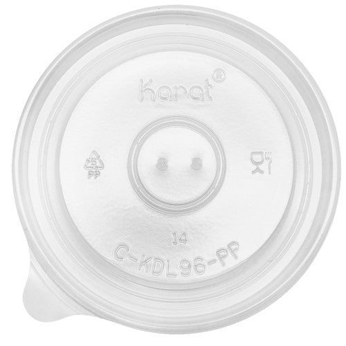 Karat 96Mm Pp Flat Lids For 6 Oz Food Containers 1000/Case