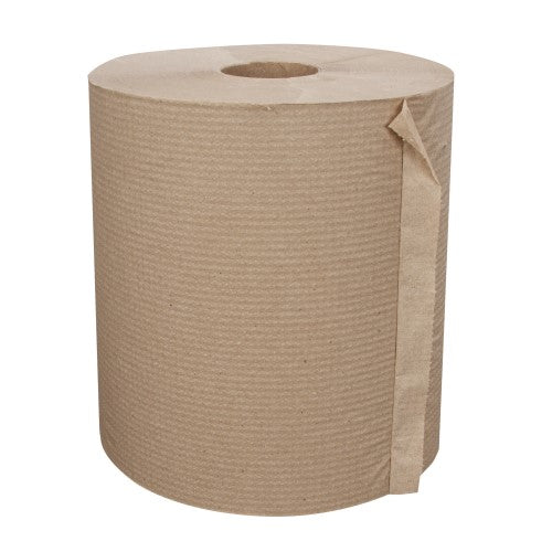Right Choice™ Paper Hardwound Roll Towel 1-Ply, Kraft, 7.87" X 700' 6/Case