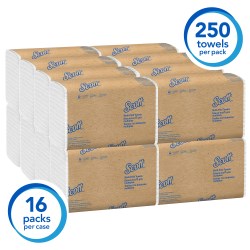 Scott Multifold Towel 9.25X9.4 White 4000/Case