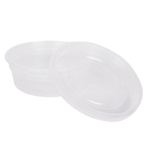 Prime Source Polypropylene Deli Cup With Lid Combo Clear 8 Oz40 240/Case