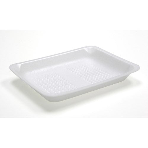 White 4P Foam Processor Tray - 9.25" X 7.25" X 1.38" 300/Case