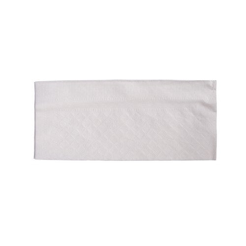 White 1/8 Fold 1 Ply Dinner Napkin - 15" X 17" 3000/Case