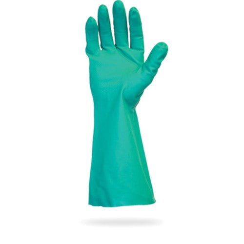 Medium Green Unlined Nitrile Gloves 12/Pack