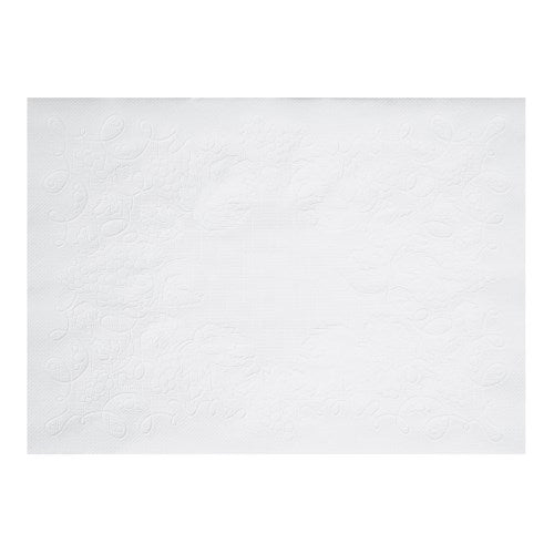 10" X 14" Dubonnet White Paper Placemats 1000 Ct. 1/Case