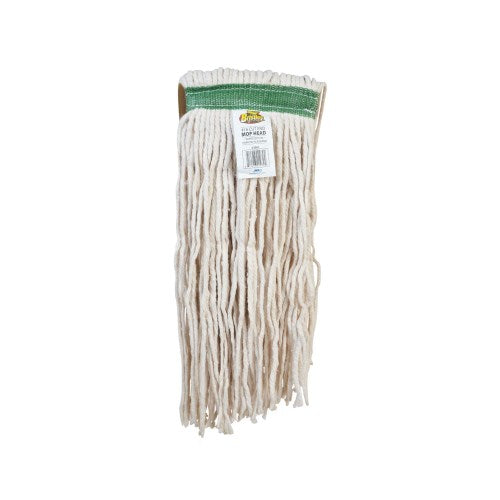 Bristles 0.548 Lb 4-Ply White Cotton Cut-End Mop Head 12/Each