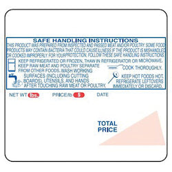 Ishida Ac3000 With Safe Handling Label - 64 Mm X 59 Mm 7500/Case