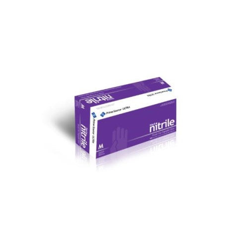 Prime Source Ultra Powder Free Black Nitrile Glove Medium 1000/Case