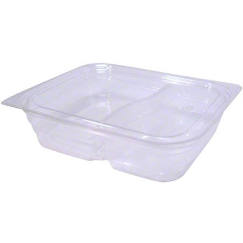 Medium Clear 2 Compartment Snack Box 450/Case