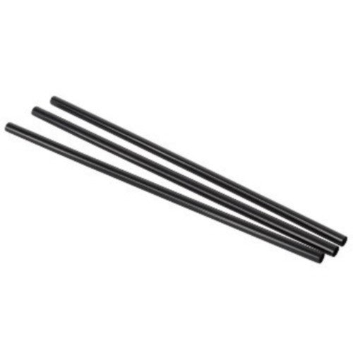 Unwrapped Jumbo Straw, Black, 5.75"2500 12500/Case