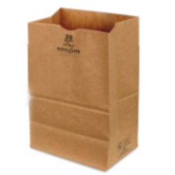 #12 Hd Size 7.06" X 4.5" X 13.75" Kraft Paper Sos Husky Grocery Bag 400/Bale