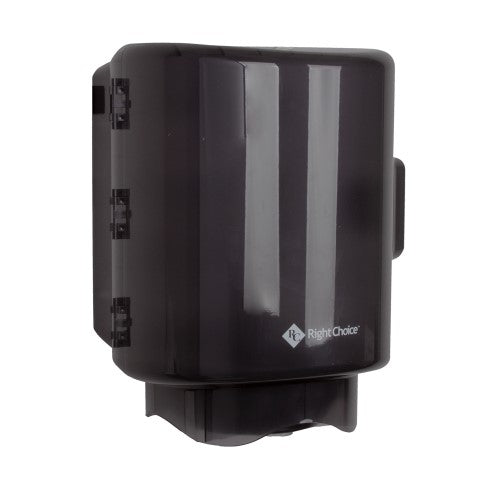 Right Choice™ Impact-Resistant Plastic Center Pull Dispenser, Black, 13" X 10" X 10" 1/Case