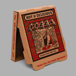 Redbrick Kraft Corrugated B-Flute Pizza Box - 16" 50/Case