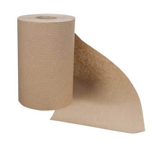 Right Choice™ Paper Hardwound Roll Towel 1-Ply, Kraft, 7.87" X 350'2 12/Case