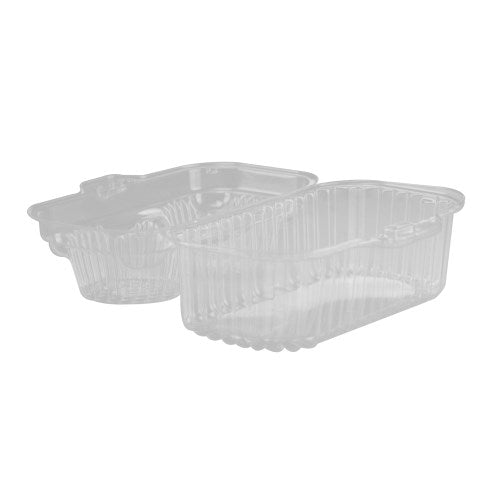 Clearview Bakery Cupcake Container, 2-compartment, 6.75 X 4 X 4, Clear, Plastic, 100/carton