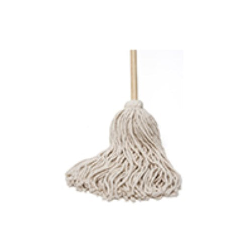 #16 Deck Cotton Mop With Wood Handle, White 12/Case