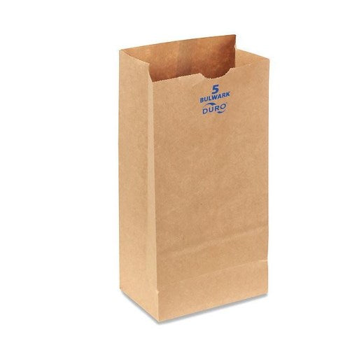 #5 Kraft Virgin Paper Sos Bulwark Grocery Bag 400/Bale