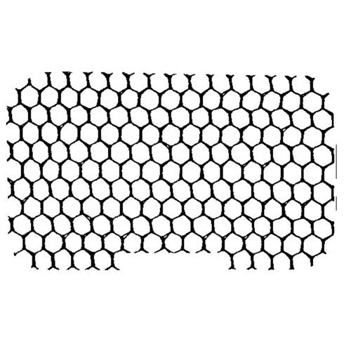 24" Black 30 Denier Polyester Honeycomb Hairnet /Pack