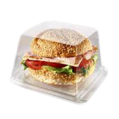Square Sandwich Container With Lid Pete Large Clear 260/Case