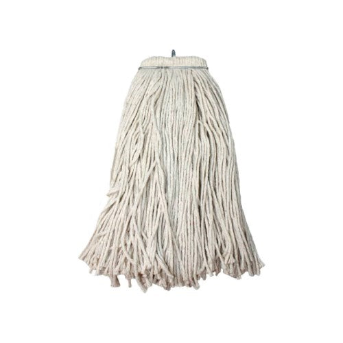 Rime Source Cotton Screw Type Cut End Mop Natural White 12/Case