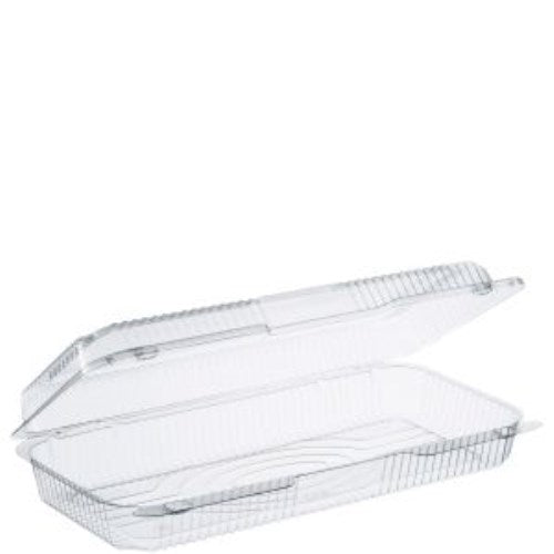 Jumbo Clear Pet Strudel Container - 12.59" X 9.6" X 3.6" 90/Case
