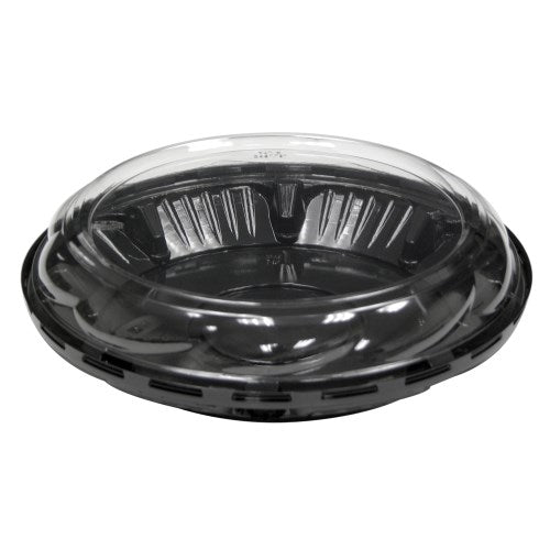 Black Rpet Tall Swirl Pie Base And Dome Lid Combo - 9.75" X 1.5" 100/Case
