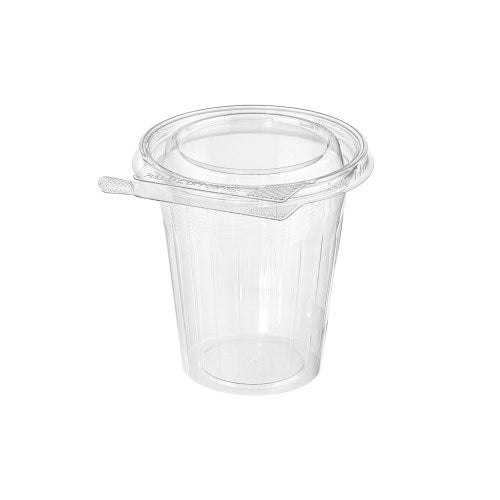 Grab & Go Pete Cup Shallow Lid Tamper Evident, Clear, 16 Oz 232/Case