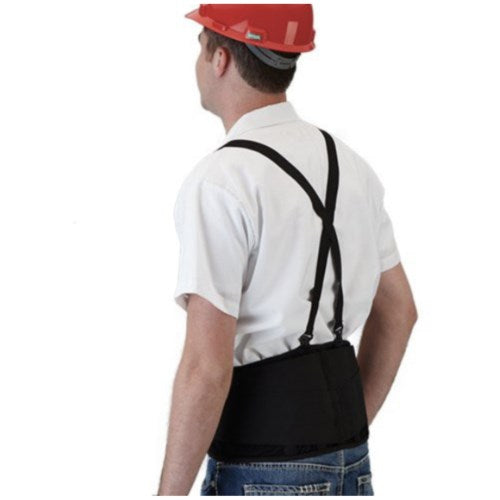 Prime Source 3Xl (46 To 50") Black Woven Nylon Back Belt Support With Suspenders 40/Each