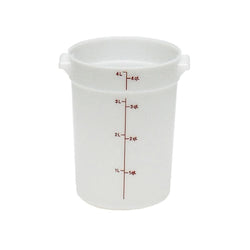 Round Storage Plastic White Container - 22 Qt. 1/Each