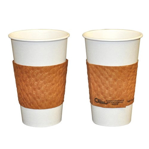 Hot Cup Sleeve, Fits 10 Oz To 24 Oz Cups, Brown, 1,000/carton