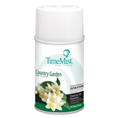 TimeMist Premium Metered Air Freshener Refill Country Garden 6.6 Oz Aerosol Spray 12/Case