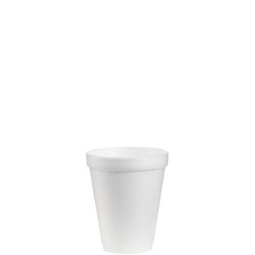 Foam Drink Cups, 10 Oz, White, 25/bag, 40 Bags/carton