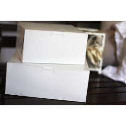 White One-piece Non-window Bakery Boxes, 10 X 10 X 5.5, White, Paper, 100/carton