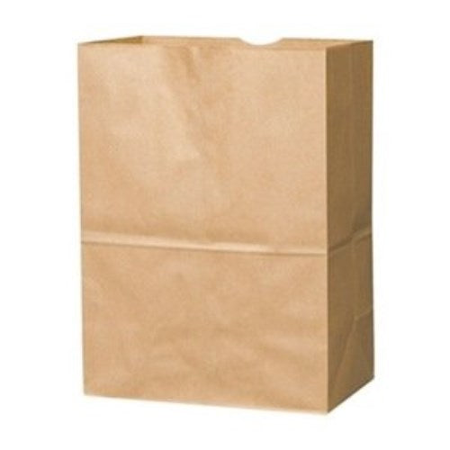 Squat Paper Grocery Bags, 57 Lb Capacity, 1/8 Bbl, 10.13" X 6.75" X 14.38", Kraft, 500 Bags